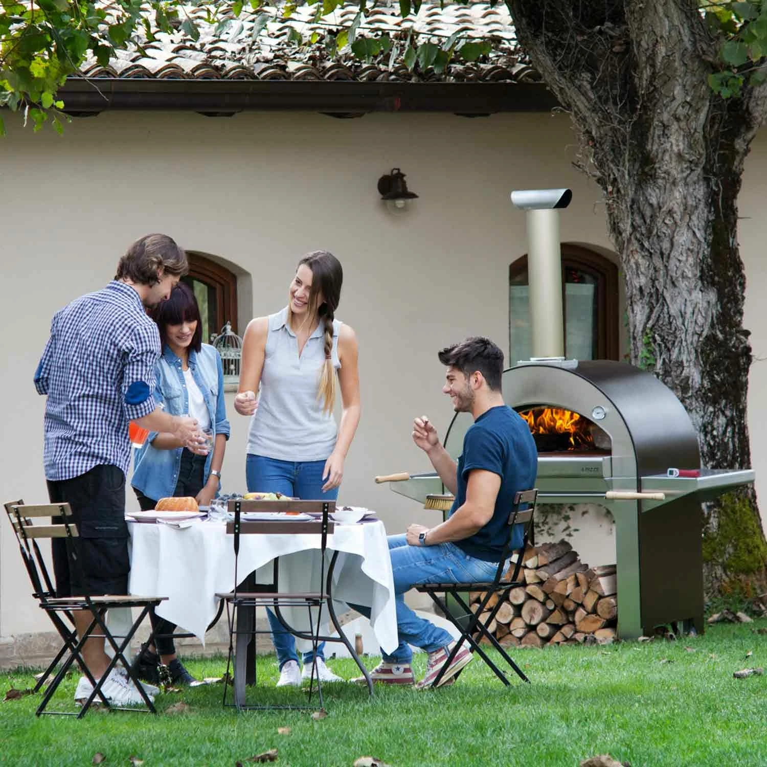 Alfa FX4PIZ-LRAM 4 Pizze 31-Inch Wood-Fired Pizza Oven On Base 6 Alfa FX4PIZ-LRAM 4 Pizze 31-Inch Wood-Fired Pizza Oven On Base - Image 4