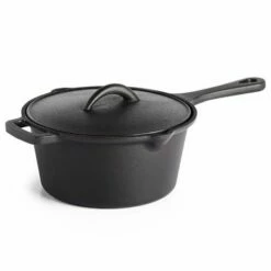 Napoleon 56051 Cast Iron Sauce Pan With Lid