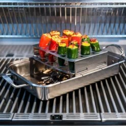 Saber A00AA7418 Stainless Steel Double Pepper Roaster -KICKASS GRILLS Sales a00aa7418 ls c 02 20