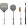 Alfa AC-4PSET24 24-Inch Medium Pizza Peel, Turner, Brush, And Rake -KICKASS GRILLS Sales ac 4pset24bk a 03 22