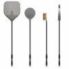 Alfa AC-4PSET48 48-Inch Large Pizza Peel, Turner, Brush, And Rake