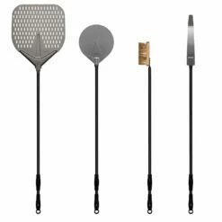 Alfa AC-4PSET48 48-Inch Large Pizza Peel, Turner, Brush, And Rake