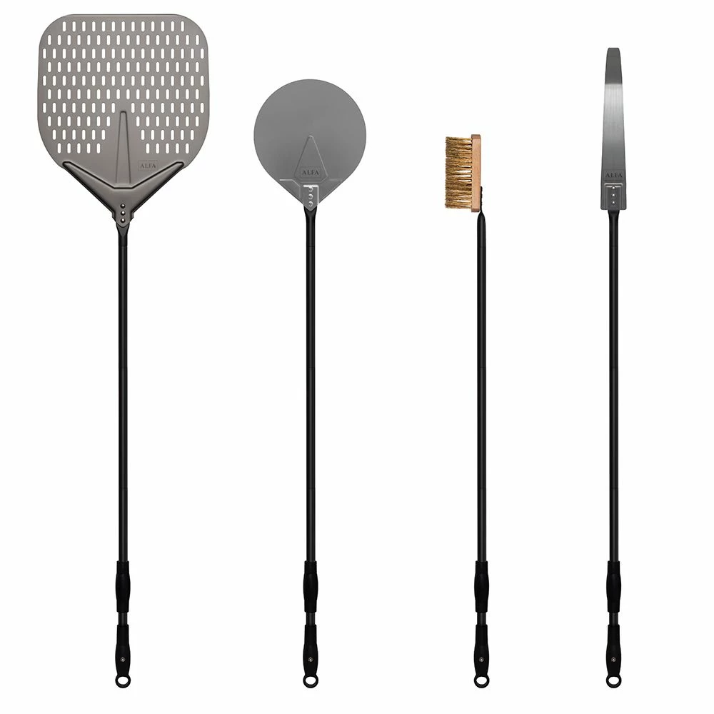 Alfa AC-4PSET48 48-Inch Large Pizza Peel, Turner, Brush, And Rake 3 Alfa AC-4PSET48 48-Inch Large Pizza Peel, Turner, Brush, And Rake