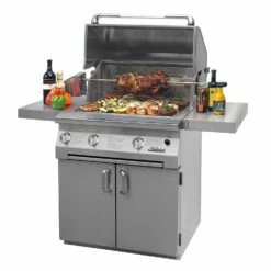 Solaire AGBQ-36 36-Inch Deluxe Freestanding Grill On 2-Door Cart With Rotisserie -KICKASS GRILLS Sales agbq 30 ped g 02 20 2