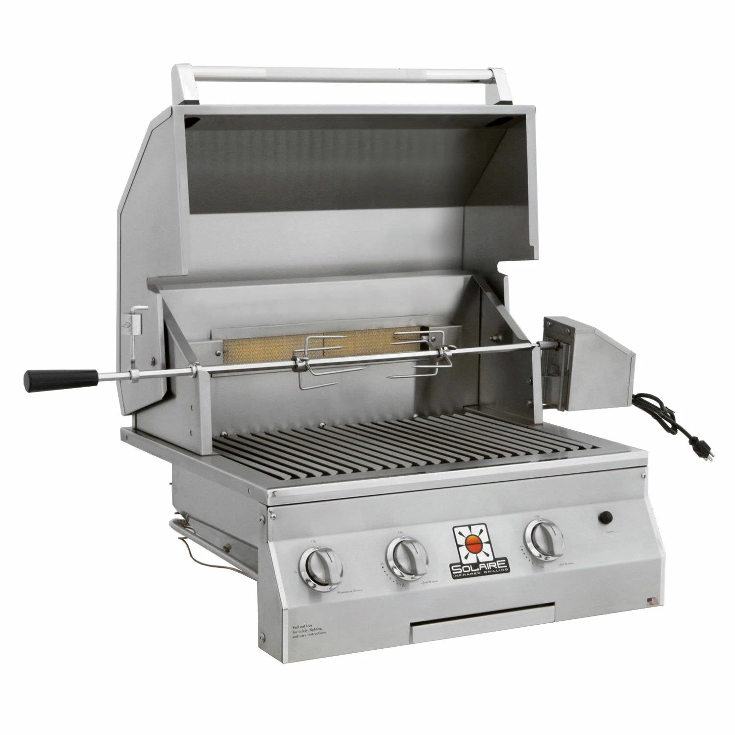 Solaire AGBQ-27 27-Inch Deluxe Built-In Grill With Rotisserie 4 Solaire AGBQ-27 27-Inch Deluxe Built-In Grill With Rotisserie - Image 2