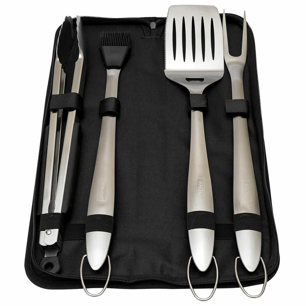 American Outdoor Grill TK-1 Stainless Steel Grilling Tool Kit 3 American Outdoor Grill TK-1 Stainless Steel Grilling Tool Kit