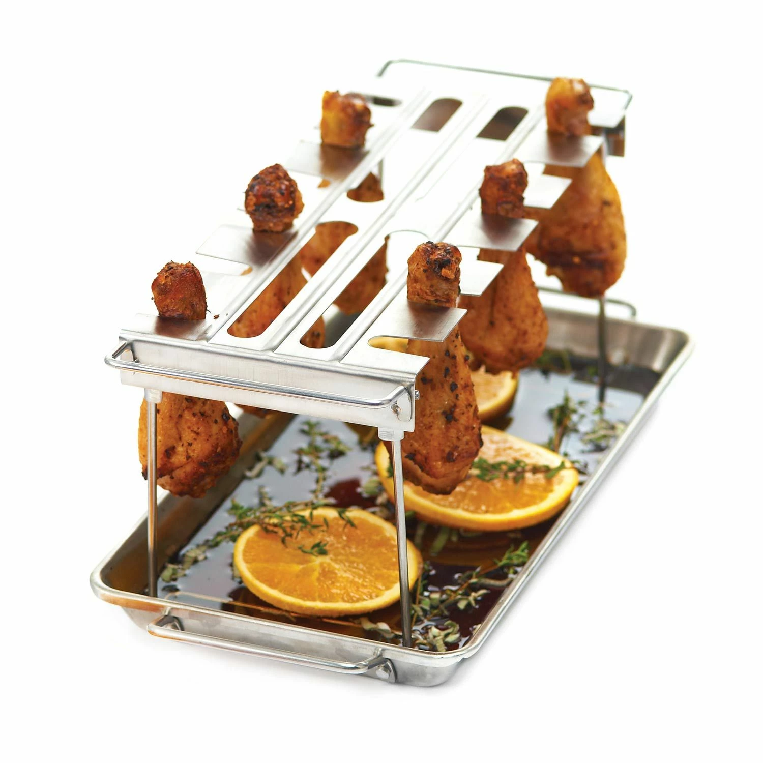 Broil King 64152 Stainless Steel Wing Rack And Pan 3 Broil King 64152 Stainless Steel Wing Rack And Pan