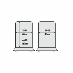 Broil King 67240 Polyester Cover Propane And Charcoal Cabinet Smoker Grills -KICKASS GRILLS Sales bk 67240 dimension a 06 20