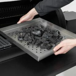 Broil King 955050 Regal Offset 400 Charcoal Smoker, 25.5-Inches -KICKASS GRILLS Sales bk 955050 f 08 22