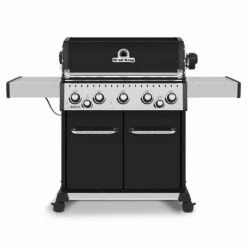 Broil King BR-590 Baron 590 Pro Stainless Steel 5-Burner Gas Grill With Rotisserie And Side Burner, 63-Inches