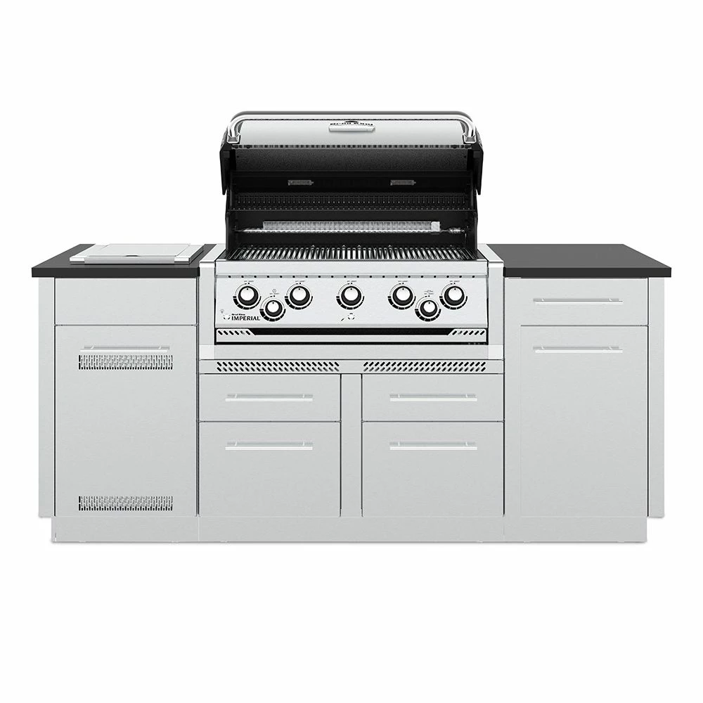 Broil King IMP-S590i Imperial S590i Stainless Steel 5-Burner Gas Grill Island, 79-Inches 4 Broil King IMP-S590i Imperial S590i Stainless Steel 5-Burner Gas Grill Island, 79-Inches - Image 2