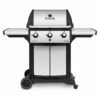 Broil King SIG-320 Signet 320 3-Burner Grill On 2-Wheel Cart, 25.5-Inches