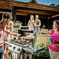 Broil King SIG-320 Signet 320 3-Burner Grill On 2-Wheel Cart, 25.5-Inches -KICKASS GRILLS Sales bk signet320 ls d 06 20