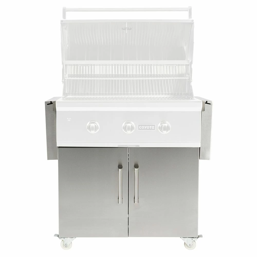 Coyote Stainless Steel Grill Cart, 34-Inch (C1C34CT) 4 Coyote Stainless Steel Grill Cart, 34-Inch (C1C34CT) - Image 2