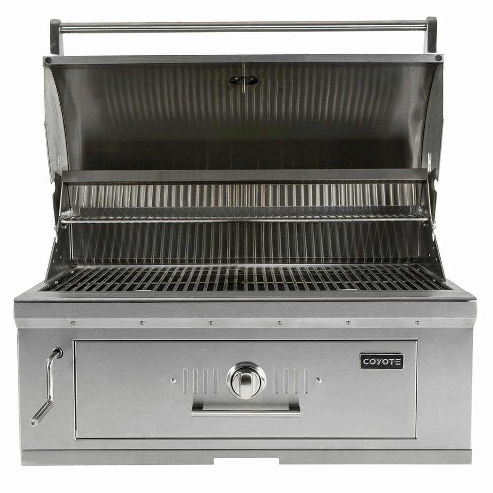 Coyote Stainless Steel Built-In Charcoal Grill, 36-Inch (C1CH36) 4 Coyote Stainless Steel Built-In Charcoal Grill, 36-Inch (C1CH36) - Image 2