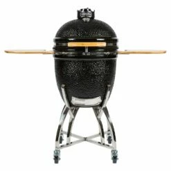 Coyote Ceramic Asado Smoker With Wheeled Stand & Side Shelves (C1CHCS-FS)