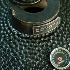 Coyote Ceramic Asado Smoker With Wheeled Stand & Side Shelves (C1CHCS-FS) -KICKASS GRILLS Sales c1chcs fs e 07 21