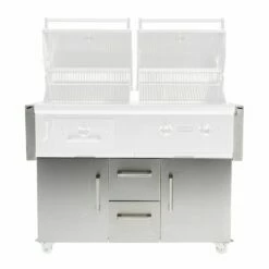 Coyote Stainless Steel Hybrid Grill Cart, 50-Inch (C1HY50CT) -KICKASS GRILLS Sales c1hy50ct b 07 21