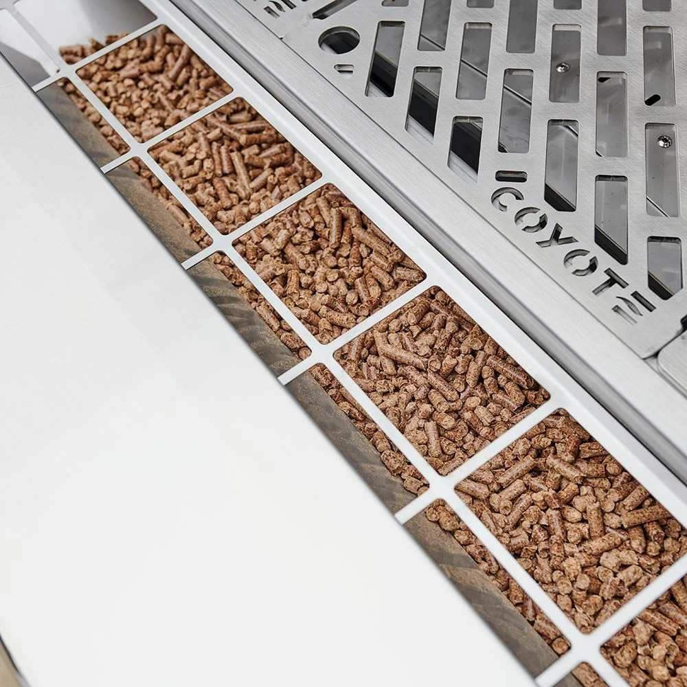 Coyote Stainless Steel Built-In Pellet Grill, 36-Inch (C1P36) 6 Coyote Stainless Steel Built-In Pellet Grill, 36-Inch (C1P36) - Image 4