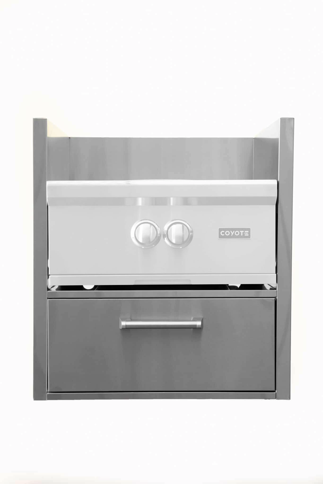 Coyote Asado Power Burner Insulating Jacket W/ Drawer (C1SLV) 5 Coyote Asado Power Burner Insulating Jacket W/ Drawer (C1SLV) - Image 3