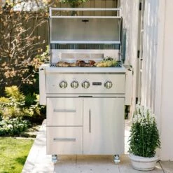 Coyote S-Series Stainless Steel Freestanding Gas Grill With Infrared Sear Burner & Rotisserie, 30-Inch (C2SL30-CT) -KICKASS GRILLS Sales c2sl30 ct ls a 07 21