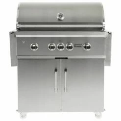 Coyote S-Series Stainless Steel Freestanding Gas Grill With Infrared Sear Burner & Rotisserie, 36-Inch (C2SL36-CT)