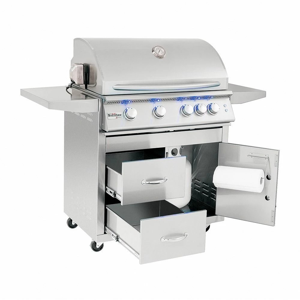 Summerset SIZPRO32-CART-SIZ32 Sizzler Pro Series Gas Grill On Deluxe Cart, 32-Inch 4 Summerset SIZPRO32-CART-SIZ32 Sizzler Pro Series Gas Grill On Deluxe Cart, 32-Inch - Image 2