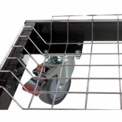 Primo Cart With Stainless Steel Side Shelves For Oval LG 300 & Oval XL 400 -KICKASS GRILLS Sales cart casters 1
