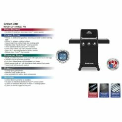 Broil King CRN-864 Crown 310 Stainless Steel Gas Grill, 50-Inches -KICKASS GRILLS Sales crn 864 config b2 10 22 1