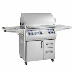 Fire Magic E660s Echelon Diamond Gas Grill With Single Side Burner On Cart