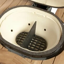 Primo Cast Iron Divider For Oval JR 200 -KICKASS GRILLS Sales fire box divider 314 334 344 in grill 01 20
