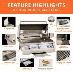 Fire Magic A830i Aurora Built-In Gas & Charcoal Combination Grill -KICKASS GRILLS Sales fm feature highlights a 01 20 2