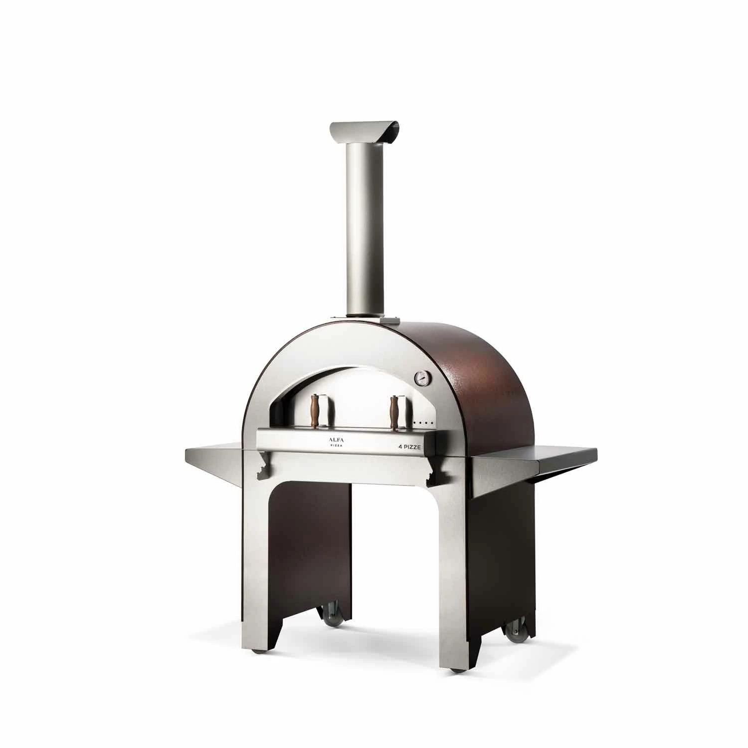 Alfa FX4PIZ-LRAM 4 Pizze 31-Inch Wood-Fired Pizza Oven On Base 3 Alfa FX4PIZ-LRAM 4 Pizze 31-Inch Wood-Fired Pizza Oven On Base