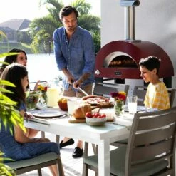 Alfa FXBRIO-NER Brio 27-Inch Dual Fuel Pizza Oven On Cart -KICKASS GRILLS Sales fxbrio ner ls b 03 22