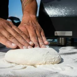 Alfa 2 Pizze 38-Inch Ardesia Gray Gas Pizza Oven On Black Cart -KICKASS GRILLS Sales fxcl 2p ggra u e 05 23