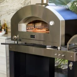 Alfa FXSTONE Stone Large 39-Inch Countertop Wood-Fired Pizza Oven -KICKASS GRILLS Sales fxft 4p msb u d 12 22