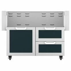 Hestan GCR42 Double Drawer And Door Cart, 42-Inches -KICKASS GRILLS Sales gcr42 bk
