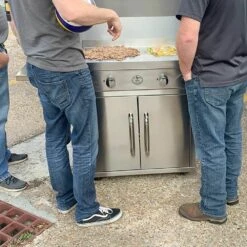 Le Griddle Ranch Hand Freestanding Dual Fuel Gas Griddle -KICKASS GRILLS Sales gfe75 gfcart75 f 05 23