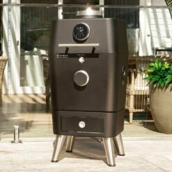 Everdure HBCE4K-Config 4K Electric Ignition Charcoal/Electric Outdoor Oven -KICKASS GRILLS Sales hbce4kbus ls d 06 21