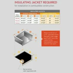 Twin Eagles TEIJ42 Insulating Jacket For 42 Inch Built-In Grill -KICKASS GRILLS Sales insulating jacket dimensions 01 20 2