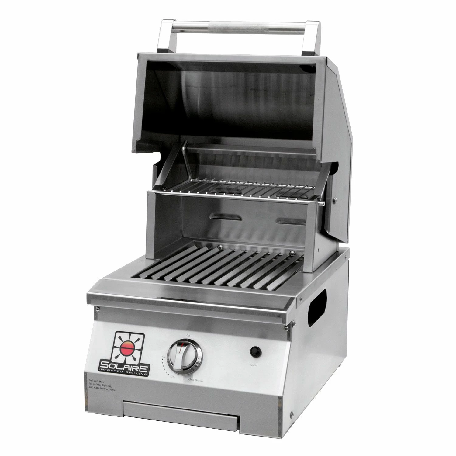 Solaire SOL-IRBQ-15GIR-LP Accent Single Burner Infrared Portable Grill With Warming Rack, Propane 3 Solaire SOL-IRBQ-15GIR-LP Accent Single Burner Infrared Portable Grill With Warming Rack, Propane