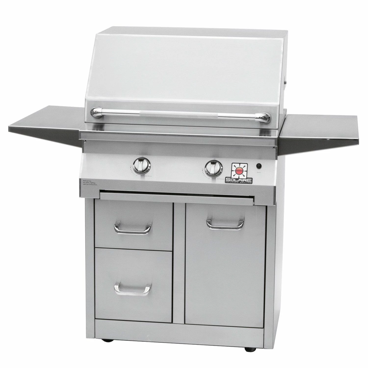 Solaire IRBQ-30 30-Inch Freestanding Grill On 3-Drawer Cart 3 Solaire IRBQ-30 30-Inch Freestanding Grill On 3-Drawer Cart