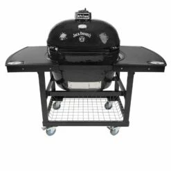 Primo CXLHJ Jack Daniel's Edition Extra Large Oval Ceramic Charcoal Kamado Grill On Cart