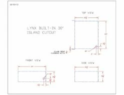 Lynx L30AG Asado Built-In Gas Grill, 30-Inch -KICKASS GRILLS Sales l30ag specs b