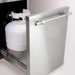 American Made Grills AMG-MUS36-CART Muscle 36-Inch Dual Fuel Wood And Gas Grill With Infrared Searing Burner And Rotisserie Kit On Cart -KICKASS GRILLS Sales musfs36 f 4 21