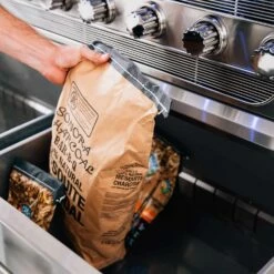 American Made Grills AMG-MUS54-CART Muscle 54-Inch Dual Fuel Wood And Gas Grill With Infrared Searing Burner And Rotisserie Kit On Cart -KICKASS GRILLS Sales musfs54 c 04 21