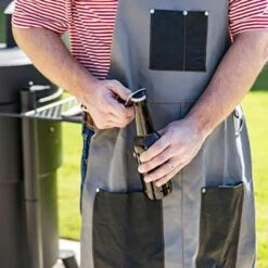 Oklahoma Joe's OKJ-9976646R06 Canvas & Leather Smoking Apron -KICKASS GRILLS Sales okj 9976646r06 e 05 21