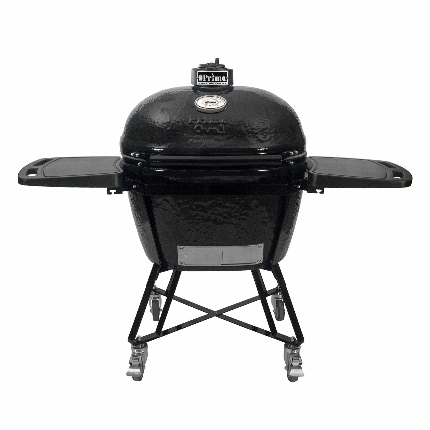 Primo CXLC Extra Large Oval Ceramic Charcoal All-In-One Kamado Grill Head On Wheeled Cradle 3 Primo CXLC Extra Large Oval Ceramic Charcoal All-In-One Kamado Grill Head On Wheeled Cradle