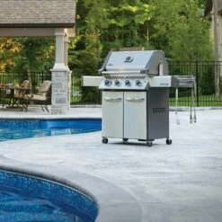 Napoleon P500-3 Prestige 500 Gas Grill On Cart, 28-Inches -KICKASS GRILLS Sales p500 3 ls a 06 20