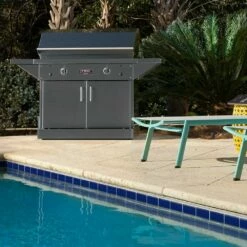 TEC Patio 2 FR Freestanding Infrared Gas Grill On Cabinet Pedestal, 44-Inches -KICKASS GRILLS Sales pfr2cab ls a 06 20 1